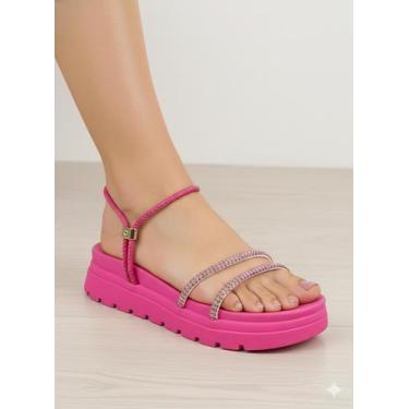 Imagem de Sandalia Papete Feminina Infantil - Laarissa, Rosa, 31