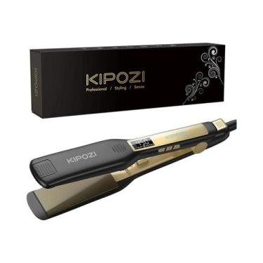 Imagem de Prancha De Cabelo De Titânio Com Dupla Voltagem, Display LCD, Aquecime