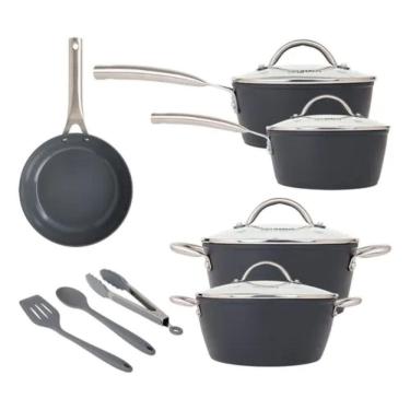 Imagem de Jogo de  Panelas de Cerâmica 8 Peças Prime Black Neuhaus
