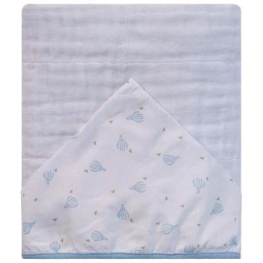 Imagem de Toalha Soft 80 cm x 90 cm com Capuz Baby Joy Fábula, Balões