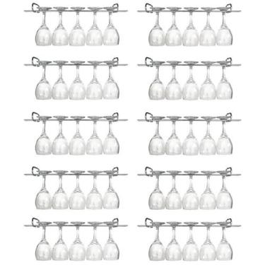 Imagem de 12 Suporte Para Taças Cromado Aramado Adega Bar Vinho 25cm - Zanline