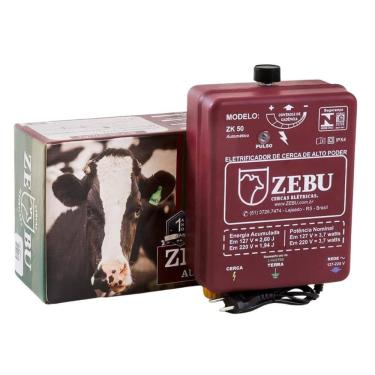 Imagem de Eletrificador Elétrico de Cercas Médias Propriedades Até 25.000m ZK50 Bivolt - ZEBU 3531-9