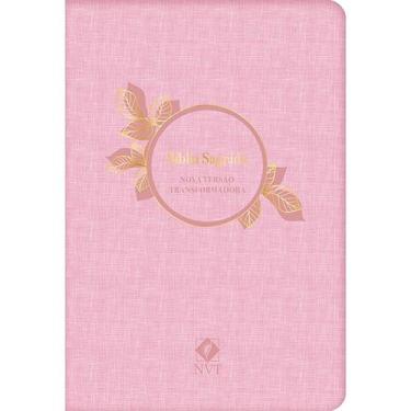 Imagem de Livro - Bíblia Sagrada NVT - Luxo - Rosa