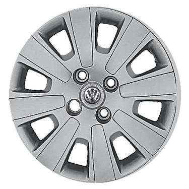 Imagem de Calota Aro 14 129CA-PTA + Emblema Alumínio VW 3D - Garagem Online Grid