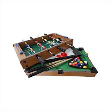 Imagem de Mesa Infantil Multijogos Bilhar Pebolim Air Hockey Ping Pong - Bangtoy