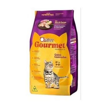 Imagem de Ração Quatree Gourmet para Gatos Adultos Castrados Sabor Mix de Carnes