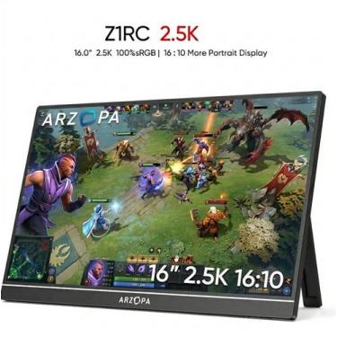 Imagem de Monitor Portátil Arzopa Z1RC Portable Monitor 16 2.5K QHD IPS 60Hz USB