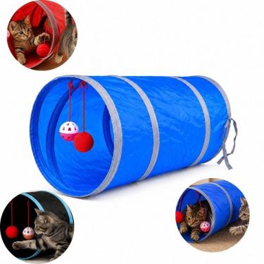 Imagem de Brinquedo para Gatos Yeet PET6285 com Sino e Bola de Pelúcia 46cm 1 Unidade