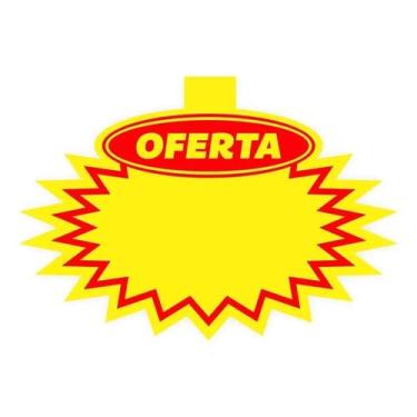 Imagem de Cartaz Splash Oferta Supermercado 20x16cm Com Aba 80 Un. - RADEX