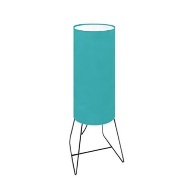 Imagem de Abajur Mesa Preto Tubo 64cm Cúpula Ø18 Cores Diversas Md1087