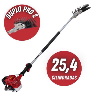 Imagem de Derriçadeira Profissional Para Lavouras de Café KWD2600D2L com Motor de Alta Potência Kawashima M-2600 á Gasolina 2T 25,4cc Haste Longa e Garra Dupla