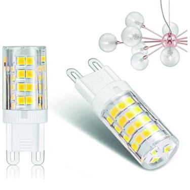 Imagem de Kit 2 Lâmpada Halopin Led G9 5w Lustres E Pendentes Bivolte (BRANCO QUENTE)