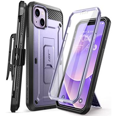 Imagem de SUPCASE Capa para iPhone 14 Plus com protetor de tela (Unicorn Beetle Pro), [suporte e clipe de cinto] [proteção de nível militar] Capa protetora resistente para iPhone 14 Plus, malva