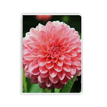 Imagem de Caderno de flores de pêssego com lindas flores e capa de goma