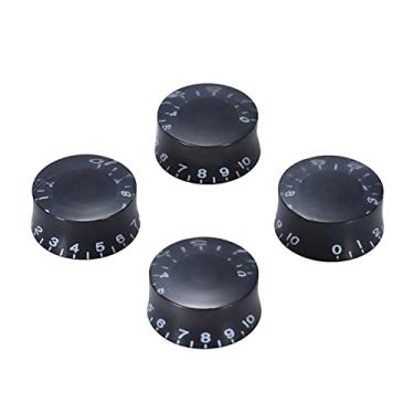 Imagem de Chusui 4pcs velocidade Botões de Controle de Volume do Tom para substituição Gibson Les Paul da guitarra elétrica Guitarra Peças Preto