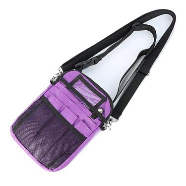 Imagem de Gicov Pochete de enfermeira com suporte de fita, pochete de enfermeira para mulheres, organizador de cinto de enfermagem, bolsa de armazenamento para estetoscópios, tesouras e outros suprimentos de emergência, Roxa, Pochete de enfermeira