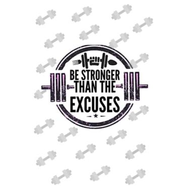 Imagem de Seja mais forte do que as desculpas: divertido, planejador de refeições diário bonito, registro de alimentos, hábitos saudáveis, rastreador de treino, página de reflexão e citações motivacionais