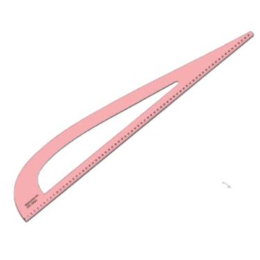 Imagem de Esquadro Numero 1 Alfaiate Régua Costura Cavas n1 Mdf FENIX