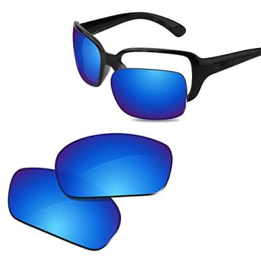 Imagem de Glintbay Lentes de óculos de sol de substituição 100% precisas para Ray-Ban RB4068 60 mm - Espelhado azul gelo polarizado
