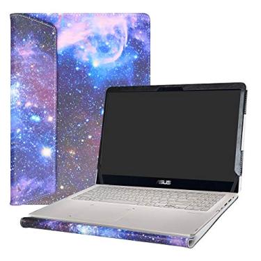 Imagem de Capa protetora Alapmk para laptop da série Asus Q525UA Q505UA Q535UD e ZenBook Flip 15 UX561UD UX561UN e VivoBook Flip 15 TP510UA TP510UQ de 15,6", Galaxy