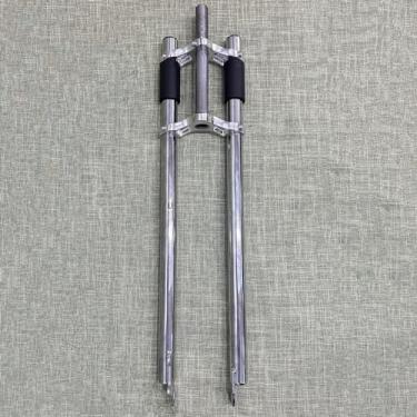 Imagem de CDHPOWER Garfo de bicicleta 66.0 cm/700C/29 2.5 cm roscado triplo árvore sem suspensão garfo com ombro duplo ajuste pneu 8.9 cm