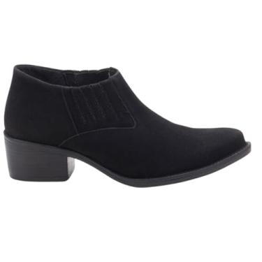 Imagem de Botina Feminina Country Cano Curto, Preta (Preto, BR, Adulto, Numérico, 36)