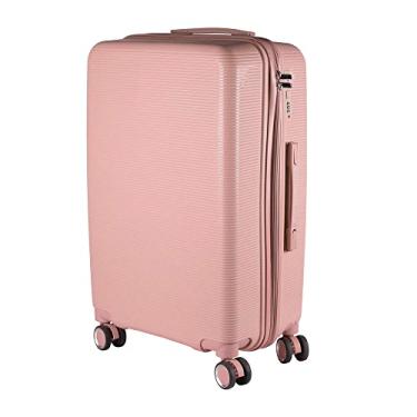 Imagem de Mala de Viagem Media em Polipropileno 4 rodas 360 - AeroMalas Capadócia (Rose)