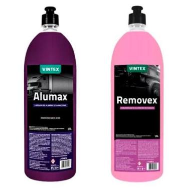 Imagem de Kit limpeza de carros alumax removex vintex by vonixx - marca, Sem Var