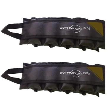 Imagem de Caneleira 10KG Tornozeleira De Peso Profissional Com Alça - Rythmoon, 
