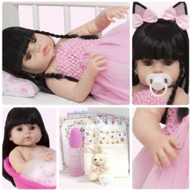 Imagem de Bebe Reborn Realista Menina Coelhinha Itens Envio Imediato - Cegonha R