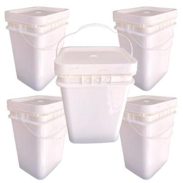 Imagem de Balde Retang 20L P Agua Sanitária 5 Pçs - Nastripack