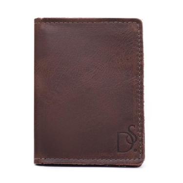 Imagem de Carteira Masculina Slim em Couro Porta Cartao Vertical Lisa Pequena Po