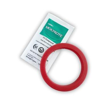 Imagem de Junta feita para máquinas de café expresso E61. Junta Cafelat 8 mm e graxa Molykote 111. Compatível com Rocket Espresso, ECM, Quickmill, Vibiemme, Lelit 58 mm, Wega, San Remo.