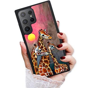 Imagem de Para Samsung S23 Ultra, para Samsung Galaxy S23 Ultra, capa traseira macia protetora durável capa de telefone, HOT12442 família girafa