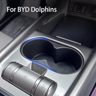 Imagem de For BYD Dolphins 2023-2024 Cup holder Central control silicone glue cup cover Stable water cup Car accessories