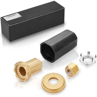 Imagem de GELAIDI Kits de cubo Flo-Torq II para barcos de popa Mercury Motos 60-300 HP, para Mercruiser Alpha Bravo One, hélice de motor de popa 15 estrias, atualização marinha OEM 835257Q1