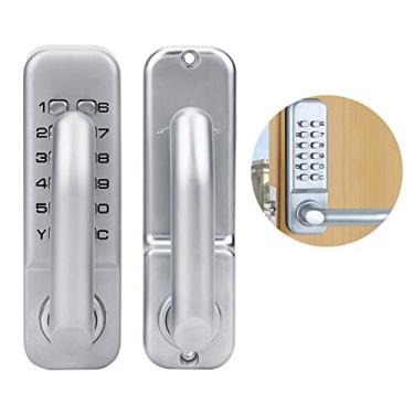 Imagem de Fechadura Mecânica de Porta, Sem Chave, Combinação Mecânica, Fechadura de Segurança, Dígitos, Senha, para Portões, Escritórios, Armazém, Alavancas de Porta de Estacionamento