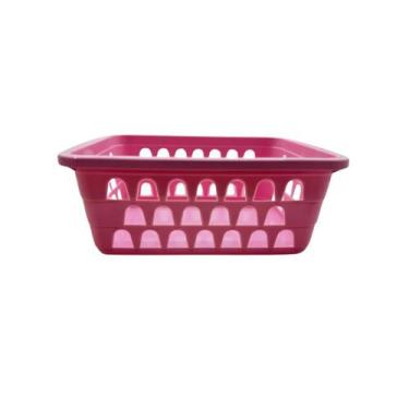 Imagem de KIT 10 CESTOS ORGANIZADORES 16x12 ROSA - Trioplast