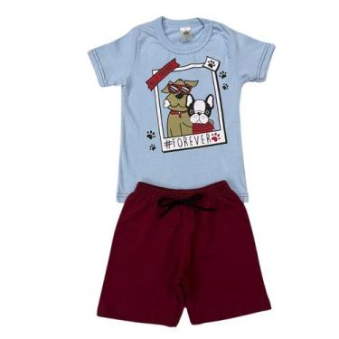 Imagem de Conjunto Menino Infantil Breno - Usedino Ref.40030 Var.01, Azul claro,
