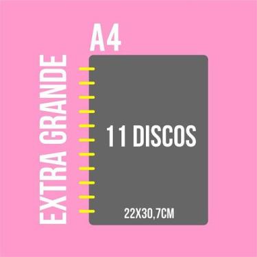 Imagem de Caderno de Disco 10 Matérias Infinito Sistema Inteligente Coleção Pers