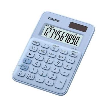 Imagem de Calculadora De Mesa Casio MS-7UC-LB 10 Dígitos Azul claro