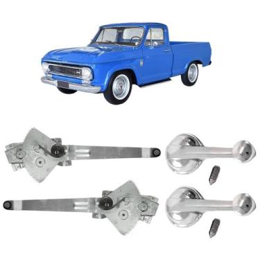 Imagem de Par Manivela Máquina Vidro A10 C10 D10 Veraneio 1964 Até 84 - Supercen