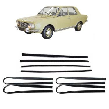 Imagem de Kit Canaleta Pestana Interna Borracha Vidro Corcel 1 4portas - Superce