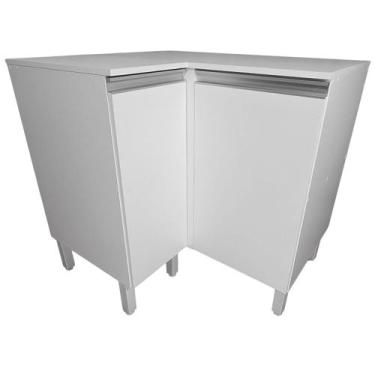 Imagem de Armário de Cozinha Balcão de Canto 95cm com 1 Porta em MDF 15mm - EJV 