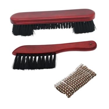 Imagem de menolana Conjunto de escova de mesa de bilhar escova de trilho acessórios de sinuca piscina confortável cerdas de náilon, ferramentas de limpeza de pano de