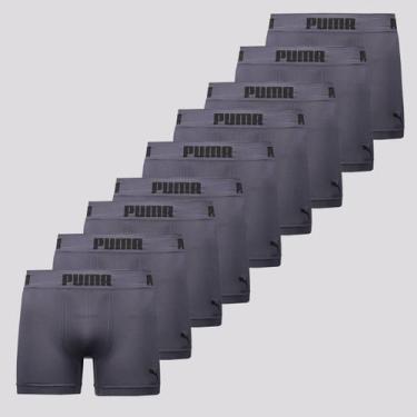 Imagem de Kit 9 Cuecas Boxer Puma Anatomic Sem Costura, M