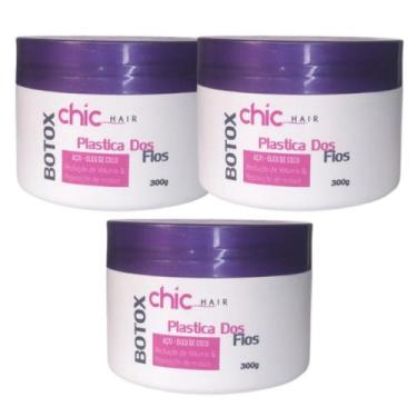 Imagem de 3 Botox Plastica dos Fios Alisamento e Redutor de Volume Capilar Chich
