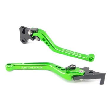 Imagem de Manete Esportivo Longo Stark Race Yamaha Fazer 250 Fazer250, Verde