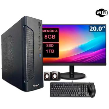 Imagem de Computador Pc Completo Slim Intel I5 8gb Ssd 1tb Monitor