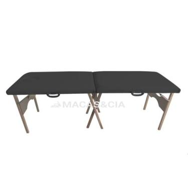 Imagem de Maca de Madeira Portátil com Respiro 200kg 65cm Largura Várias Cores -